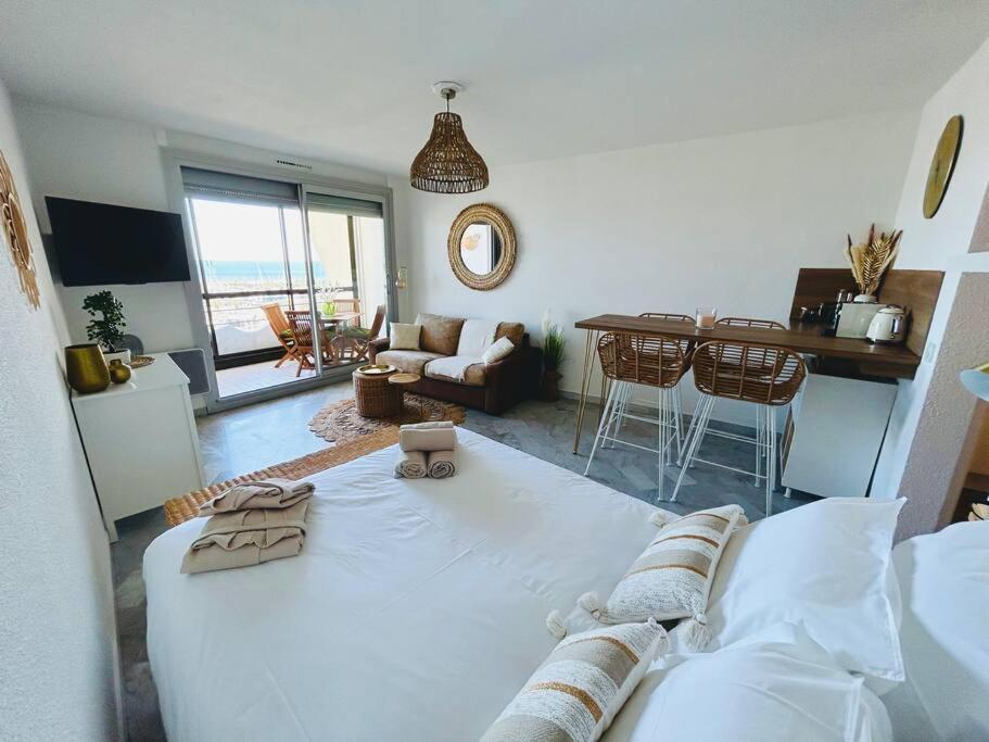 Studio Chic & Cosy Vue Mer, Clim, Parking La Grande-Motte Buitenkant foto
